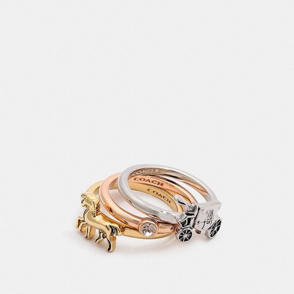 New with tags Coach Stackable ring set